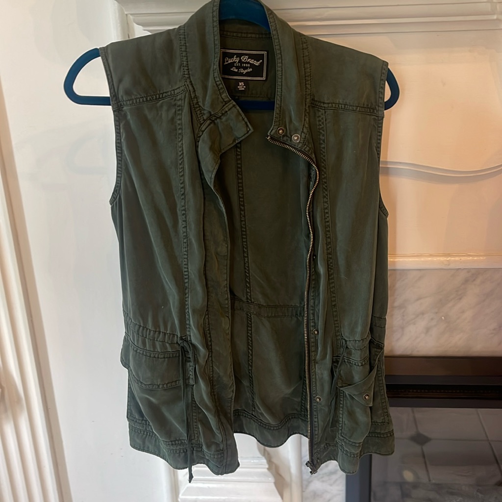 Lucky Brand Army Green Vest